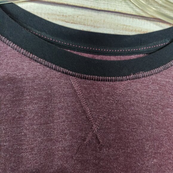 Orvis Raglan Long Sleeve T Shirt Men's XL Rayon Polyester Purple Black Baseball - Picture 7 of 14